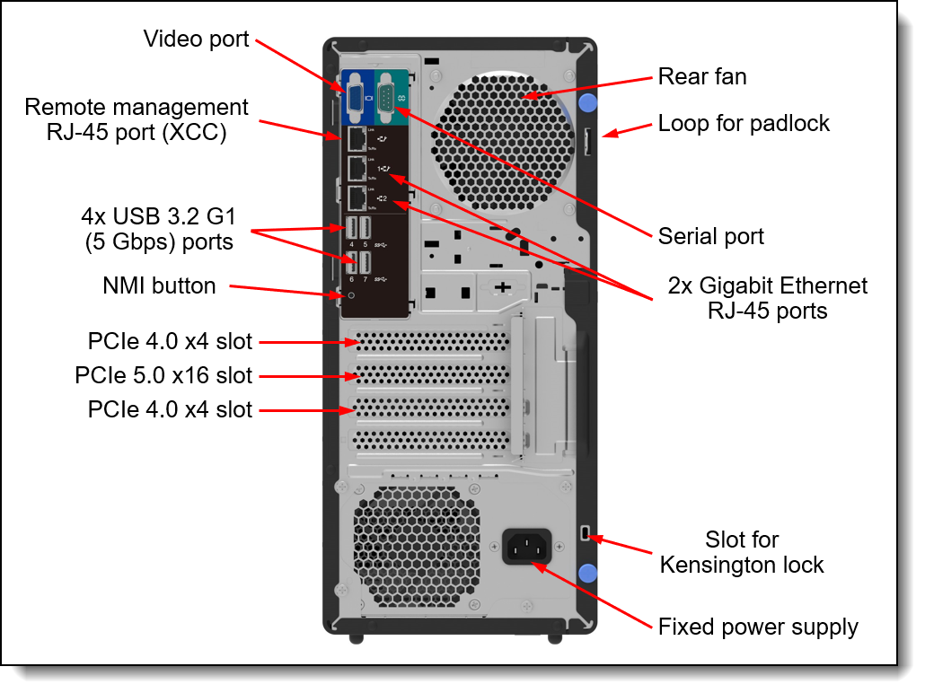 Lenovo Think System ST50 V3 Tower Server Part Number  7DF3A02NSG