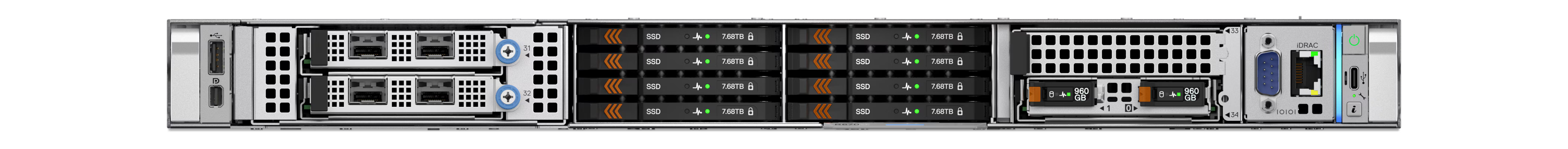 Dell PowerEdge R470 (16-Core) 1U Rack Server with Intel Xeon 6 Perform ...
